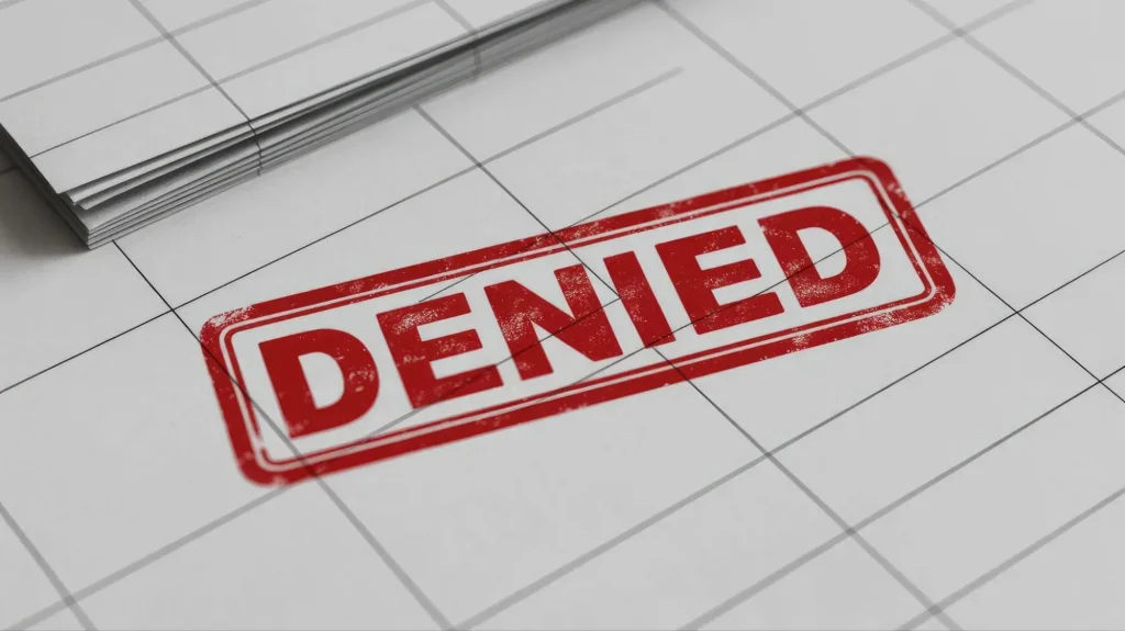 Denied security guard application showing why proper Guard Training online security training matters